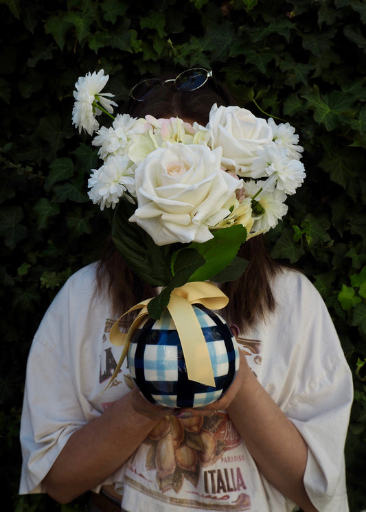 East End Flower Market Cream Faux Bloom Petite