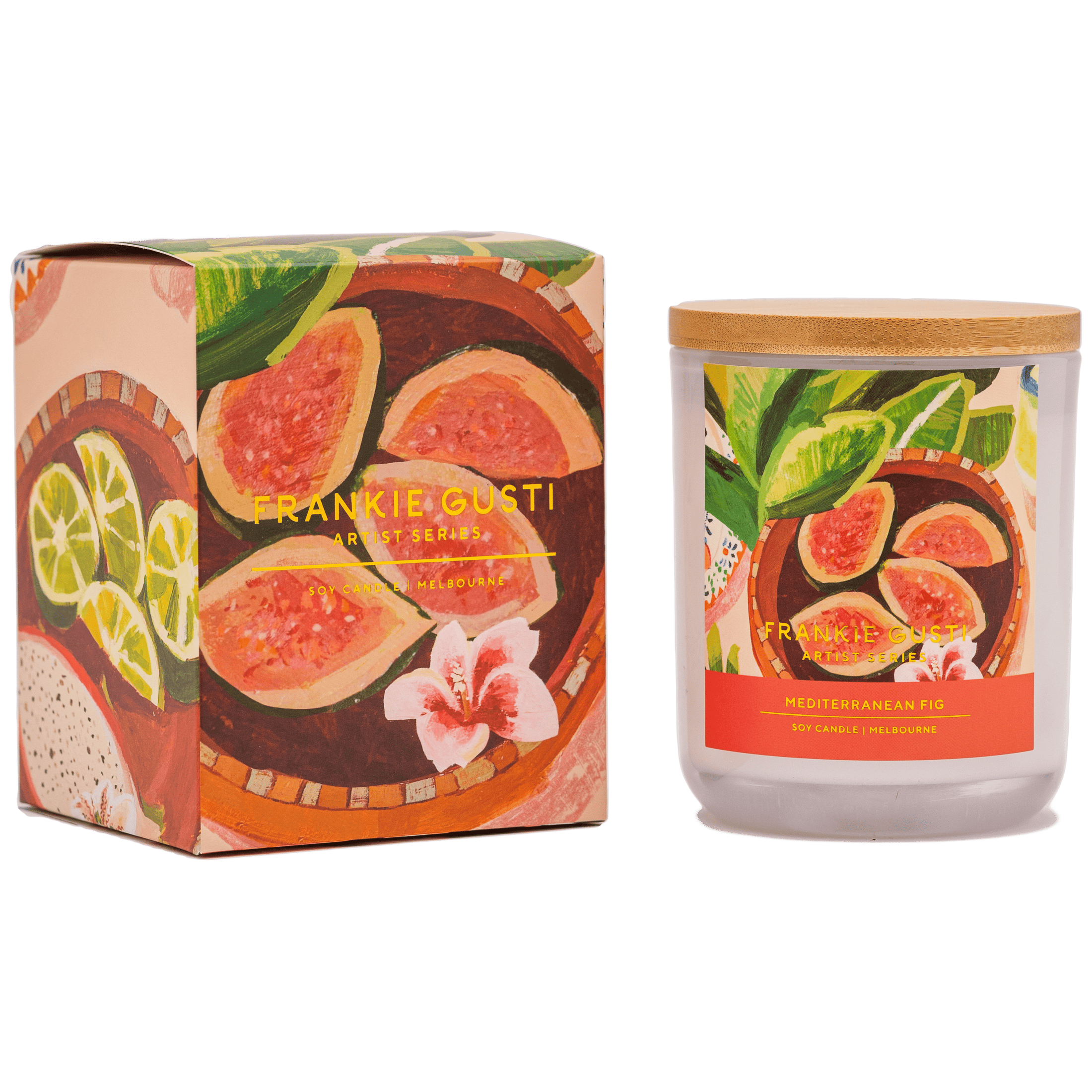 East End Flower Market Mediterranean Fig Frankie Gusti Artist Series Soy Candle