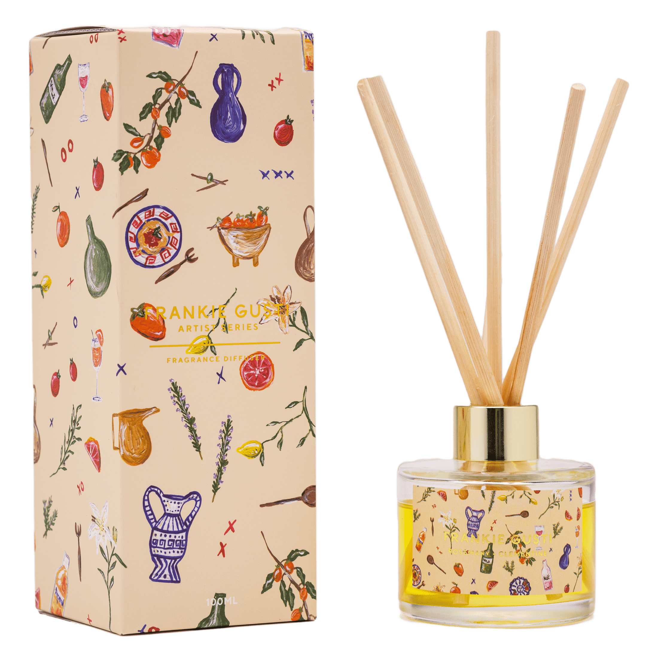 East End Flower Market Rosemary & Clementine Frankie Gusti Artist Series Diffuser