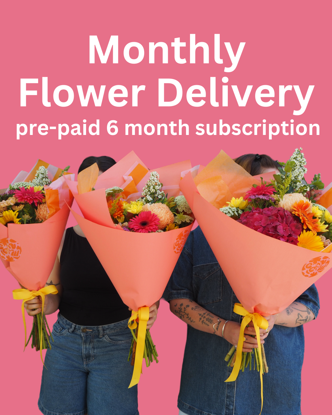 Monthly flower delivery sales