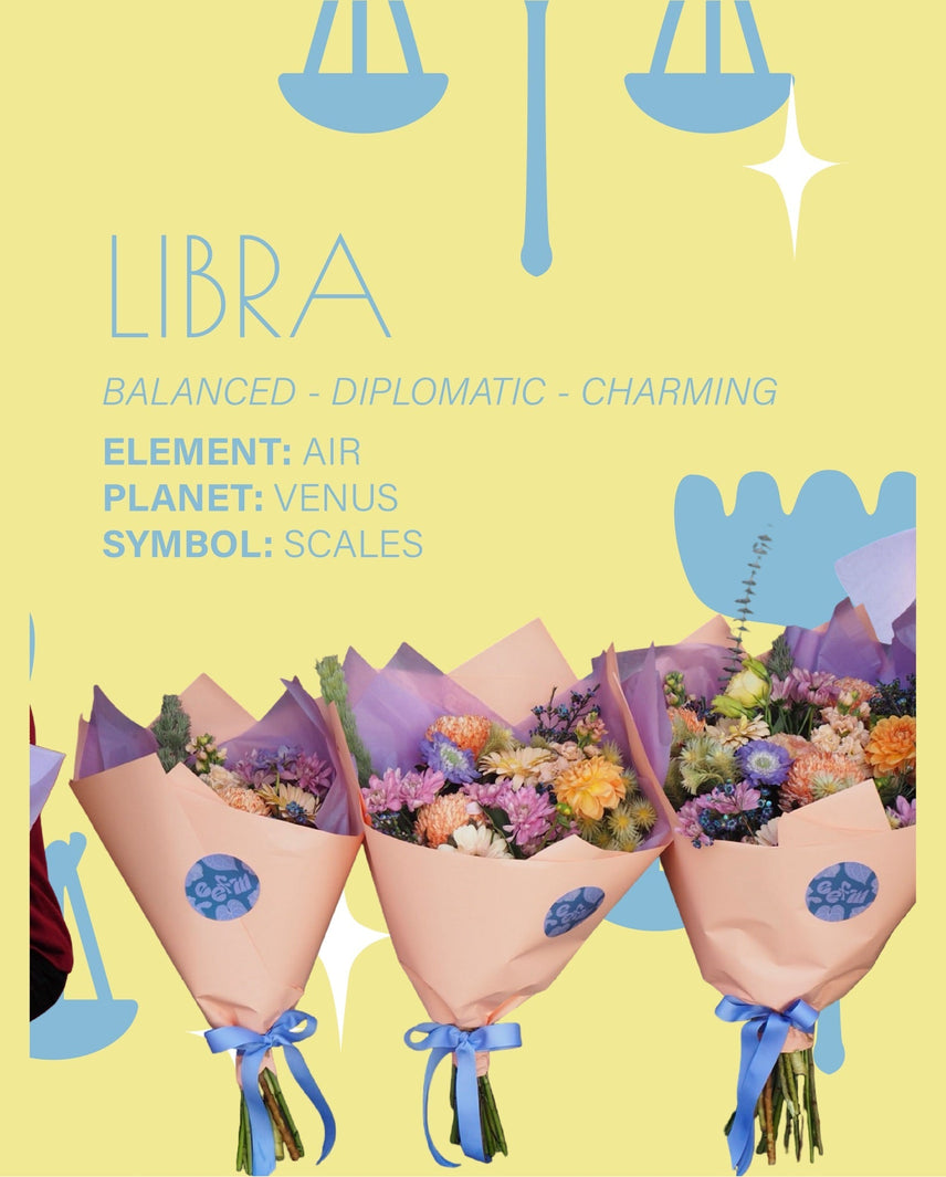 💐 Flowers to Send This Month: New Zodiac Bouquet – LIBRA ♎