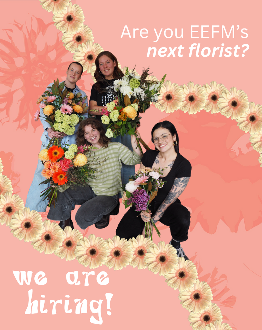 We’re Hiring! Join the Blooming Crew at East End Flower Market 🌼