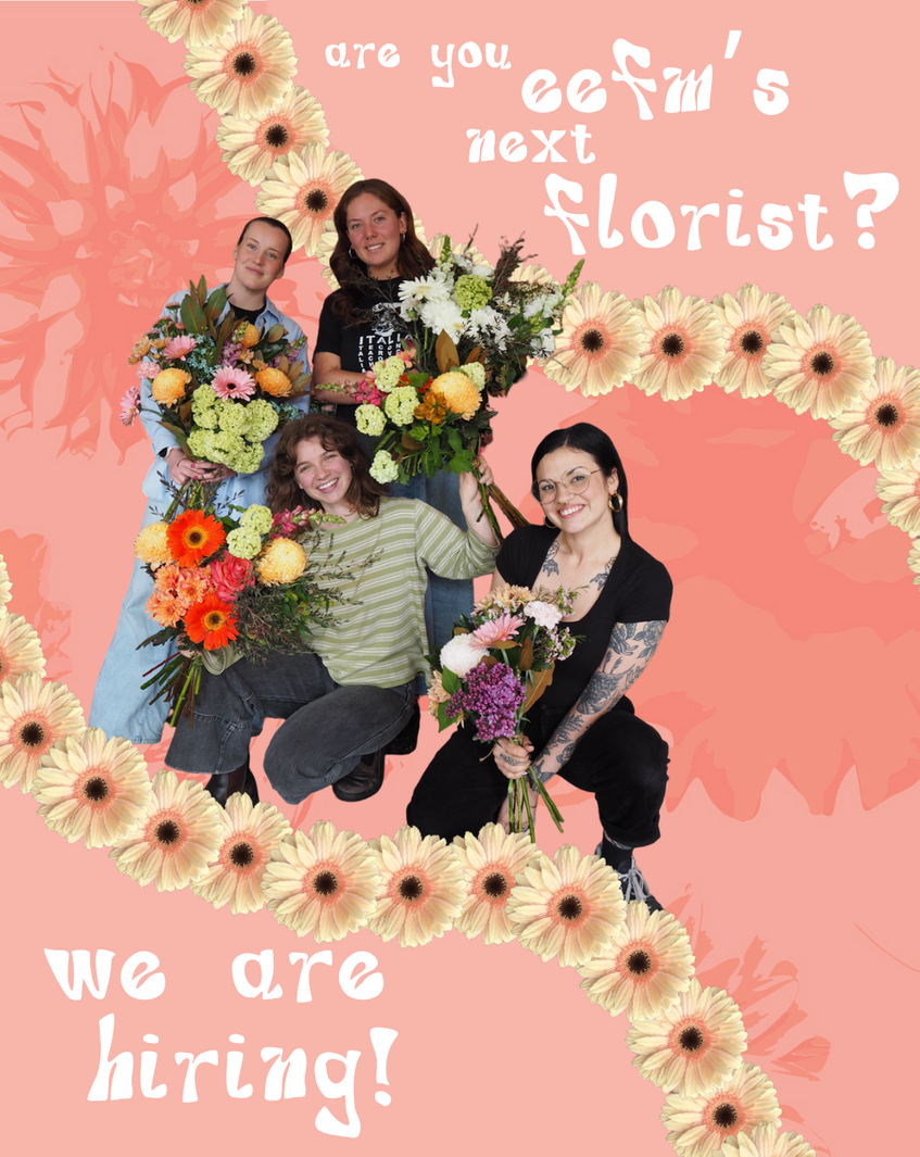 We’re Hiring! Join the Blooming Crew at East End Flower Market 🌼
