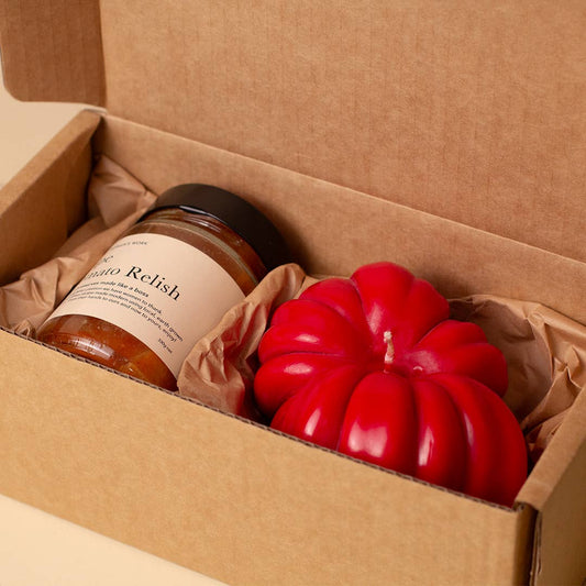 Grande Relish & Candle Gift Box: Tomatoes