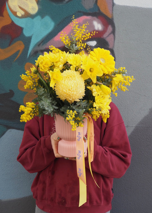 Send florals for Daffodil Day in Adelaide. $5 donation goes to the Cancer Council 