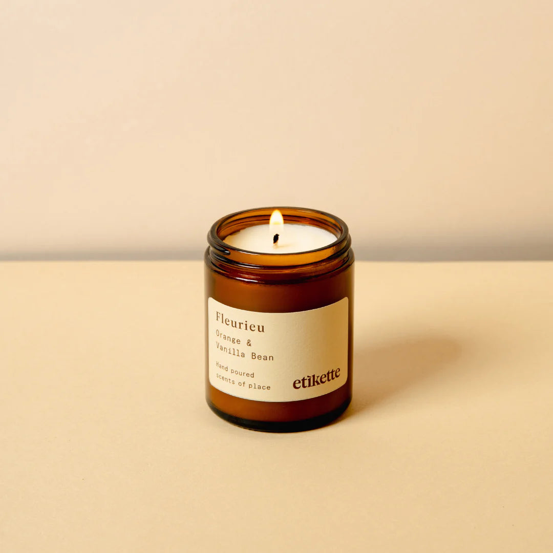 Etikette Soy Candles Fleurieu