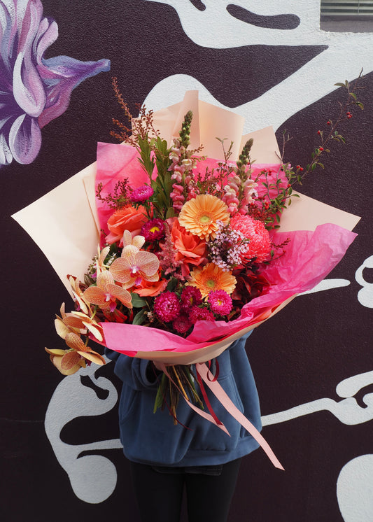 Coral Crush Bijou Bouquet