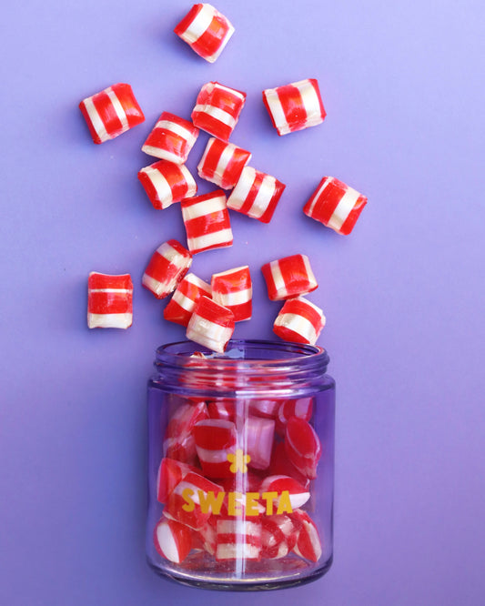 Boiled Sweets - Raspberry Humbugs 180g
