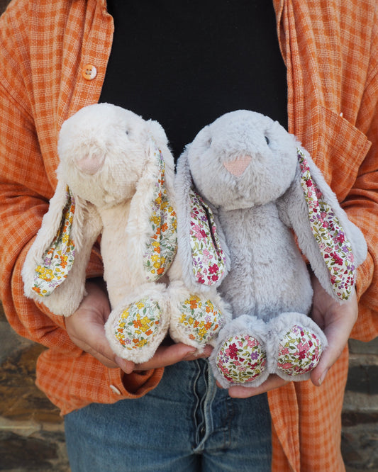 Floral Long Ear Bunny Rabbit