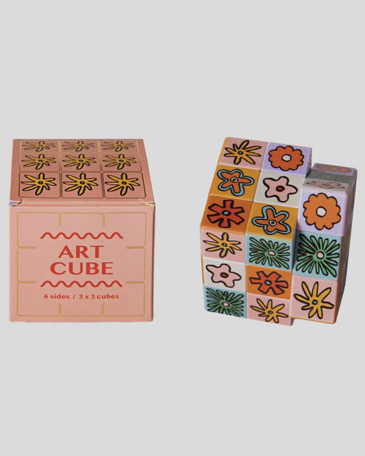 Floral Art Cube