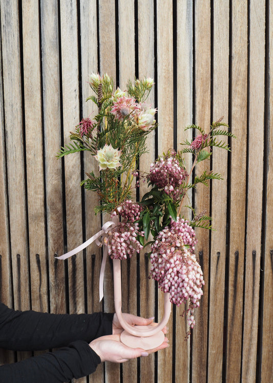 Friday Special Pink Native Asymmetrical Bud Vase