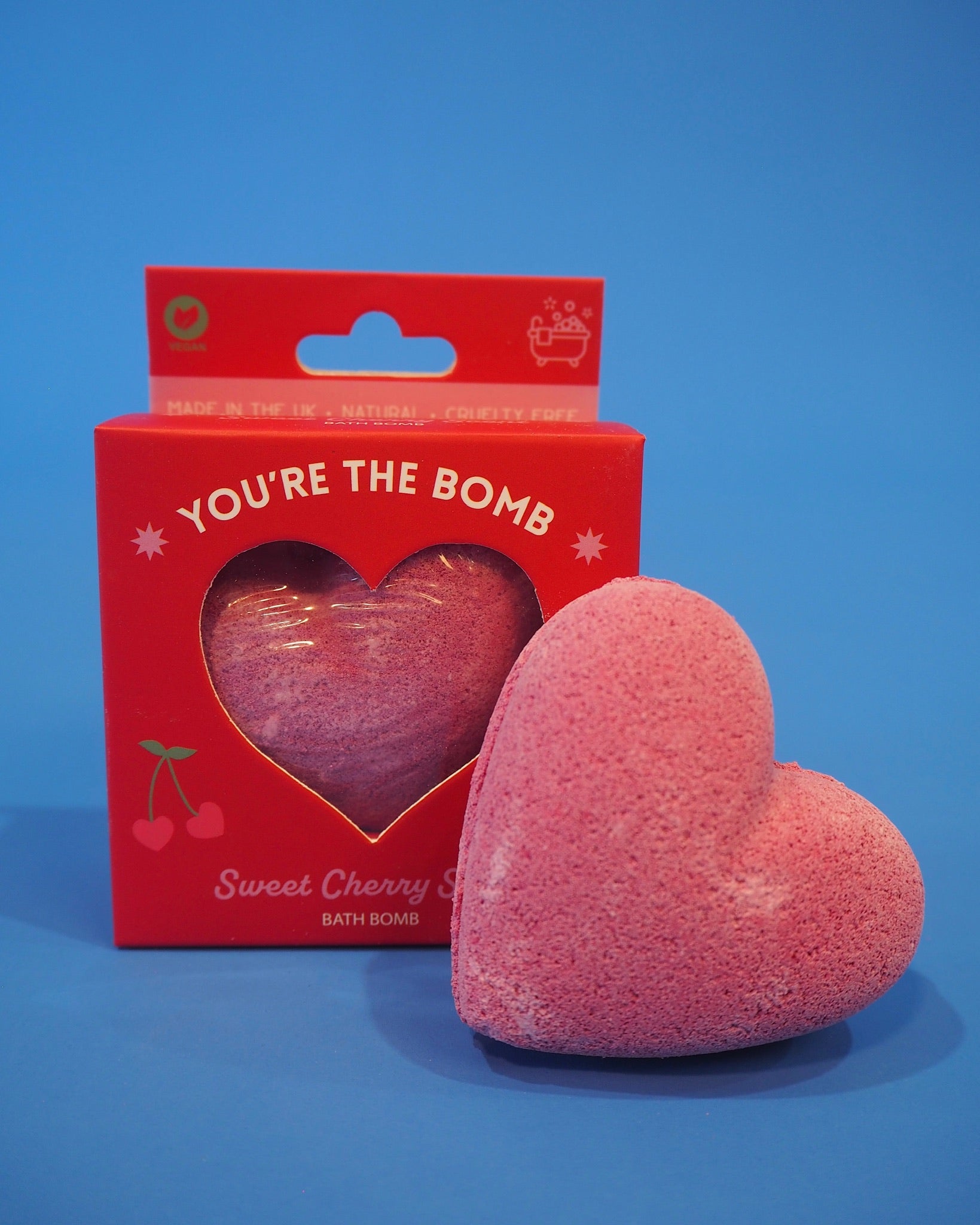 You're the Bomb Cherry Heart Valentine's Day Bath Bomb