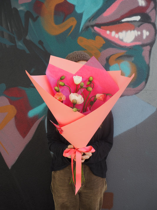 Locally Grown Poppy Market Bunch