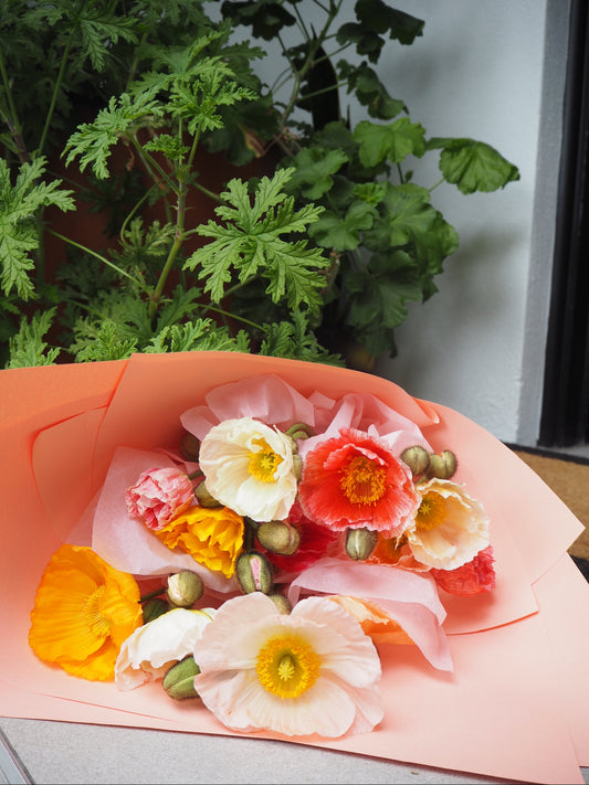 The Locally Grown Poppy Market Bunch