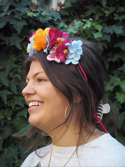 Faux Flower Crown