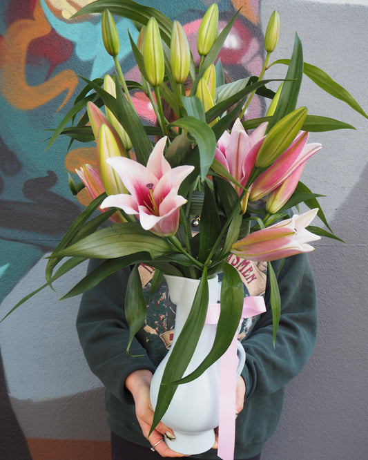 Oriental Lily Vase