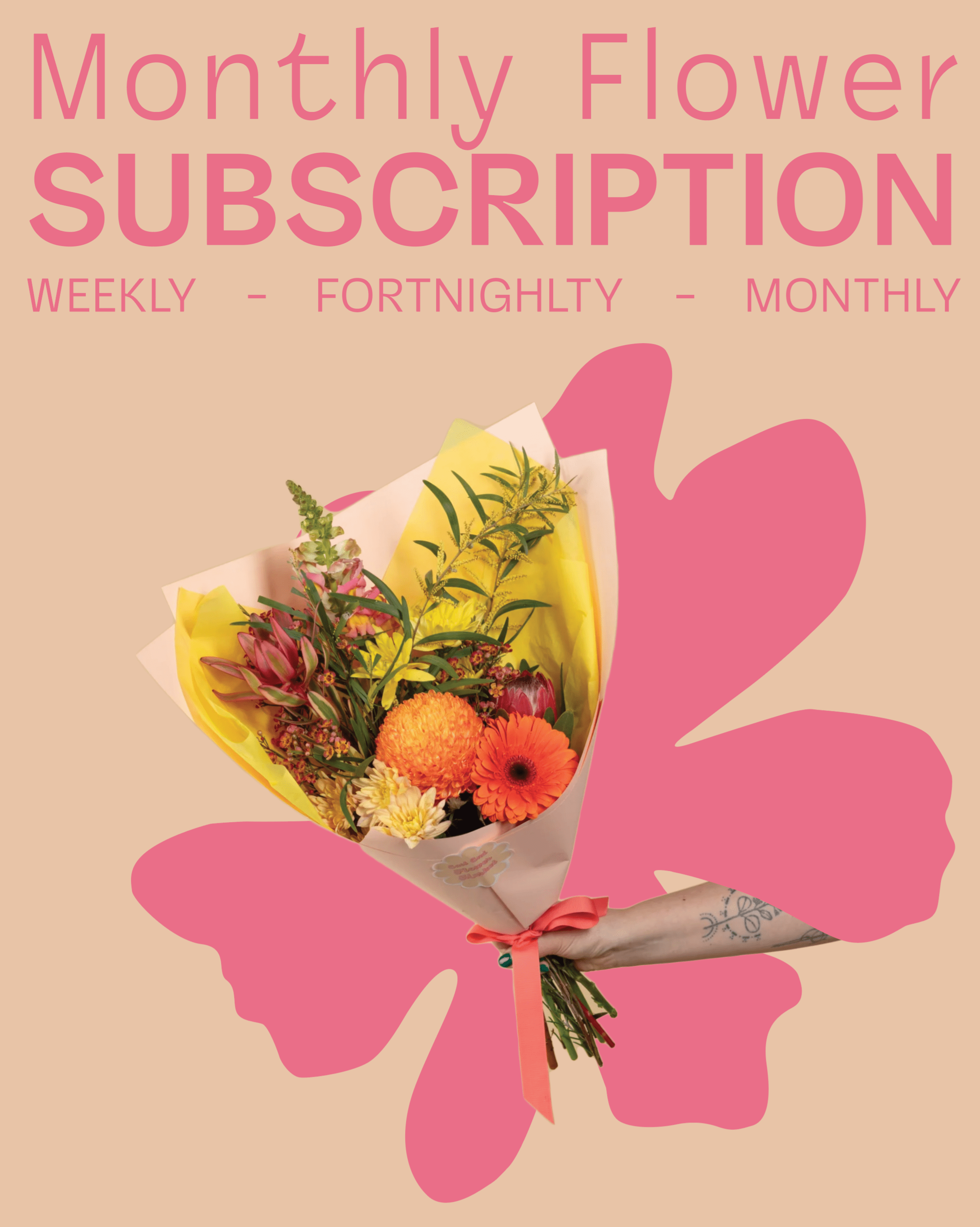 Prepaid Monthly Flower Subscription East End Flower Market