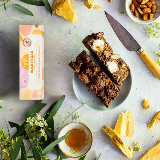 East End Flower Market 100g Honeycomb Highway Rocky Road