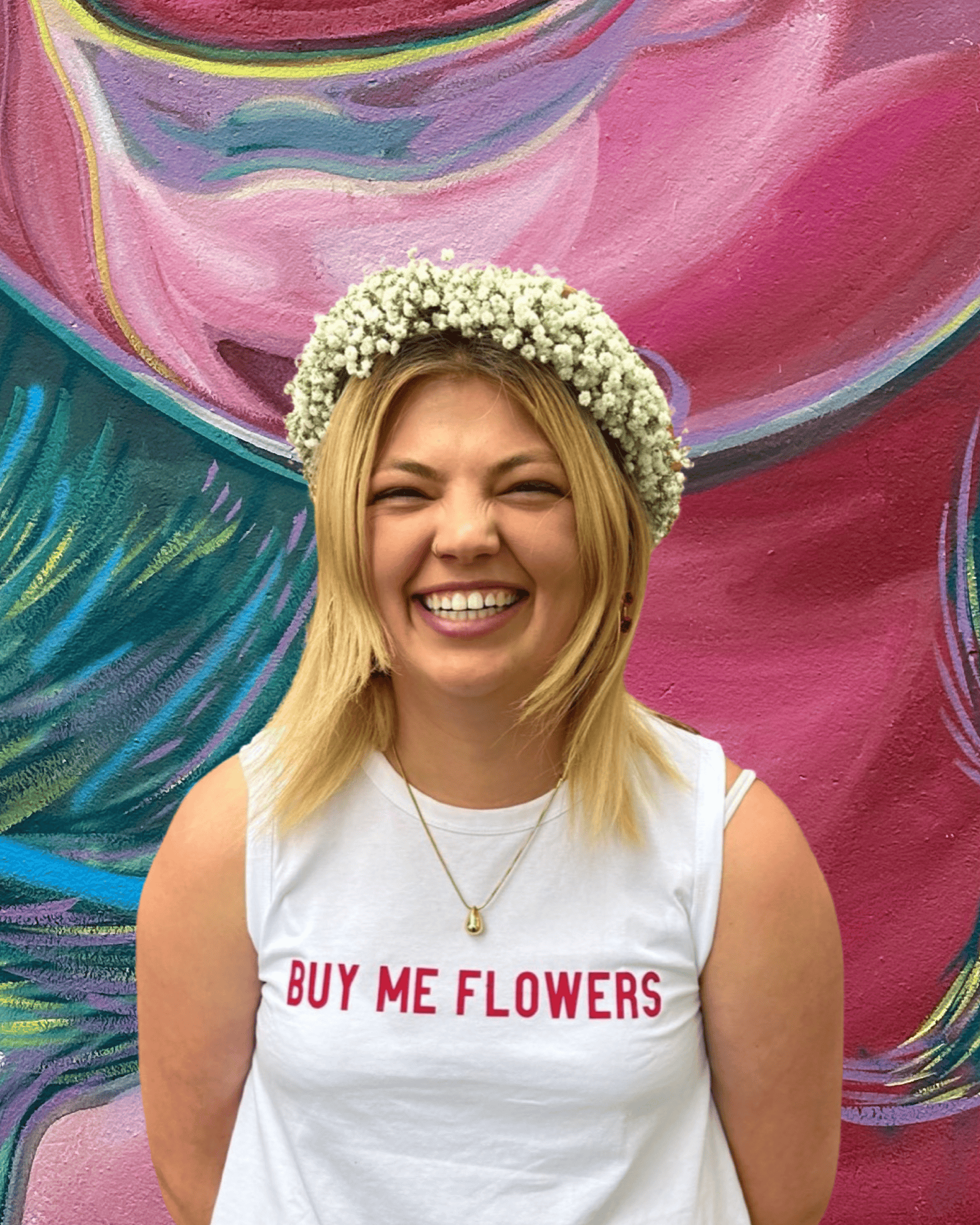 East End Flower Market Baby's Breath Flower Crown