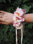 Load image into Gallery viewer, East End Flower Market Blush Faux Wrist Corsage
