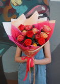 Load image into Gallery viewer, East End Flower Market Bouquet / Dozen mixed colours / Vibrant Bellus Grandi Roses
