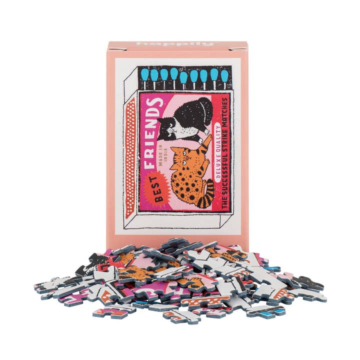 East End Flower Market Cat Matches Mini 99 Piece Jigsaw Puzzle