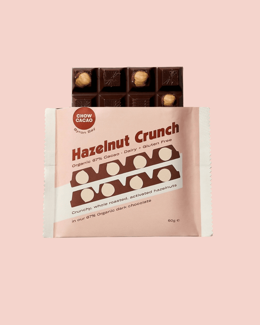 East End Flower Market Chow Cacao Hazelnut Crunch Bar