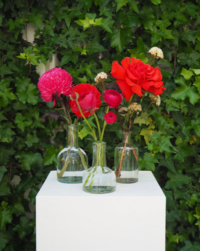 East End Flower Market Clear Bud Vase Cluster