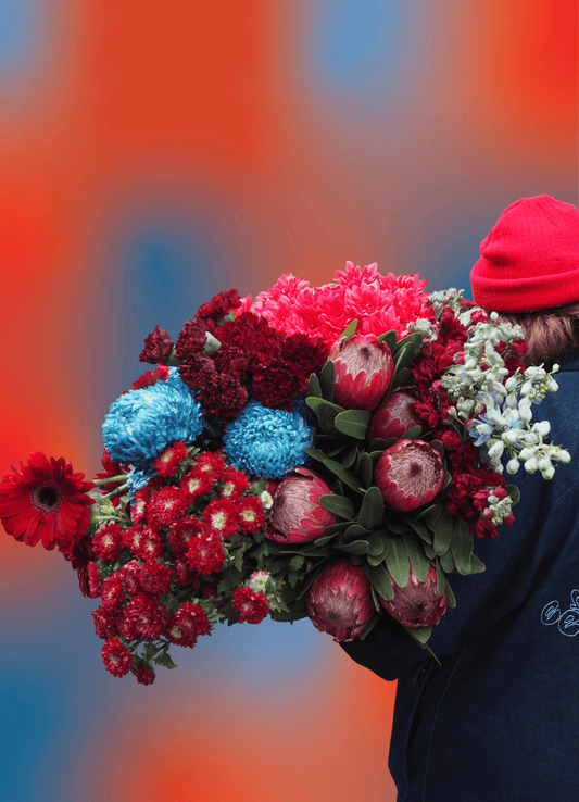 East End Flower Market Electric Cherry Posy
