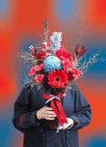 Load image into Gallery viewer, East End Flower Market Electric Cherry Posy
