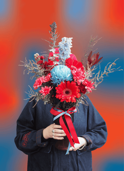 East End Flower Market Electric Cherry Posy