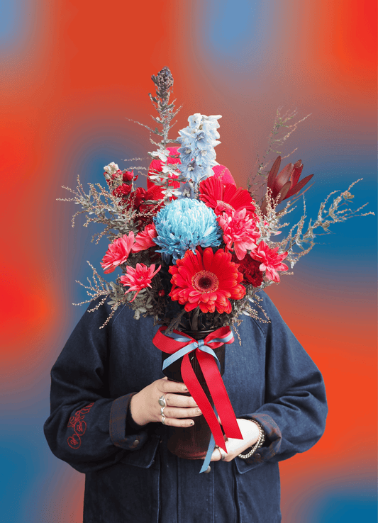 East End Flower Market Electric Cherry Posy