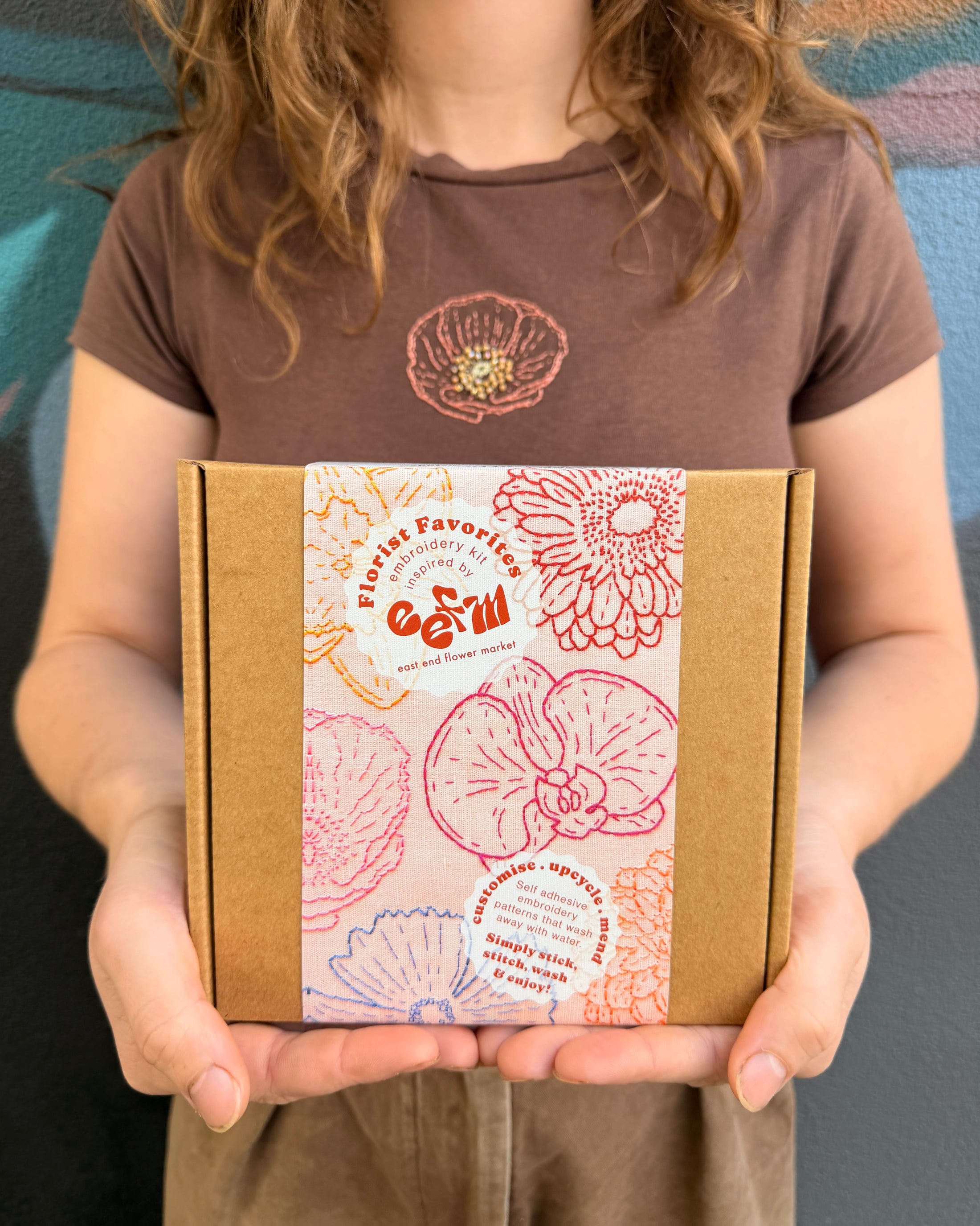 East End Flower Market Florist Favourites Stick and Stitch Embroidery Kit by Lily Adelaide Upton