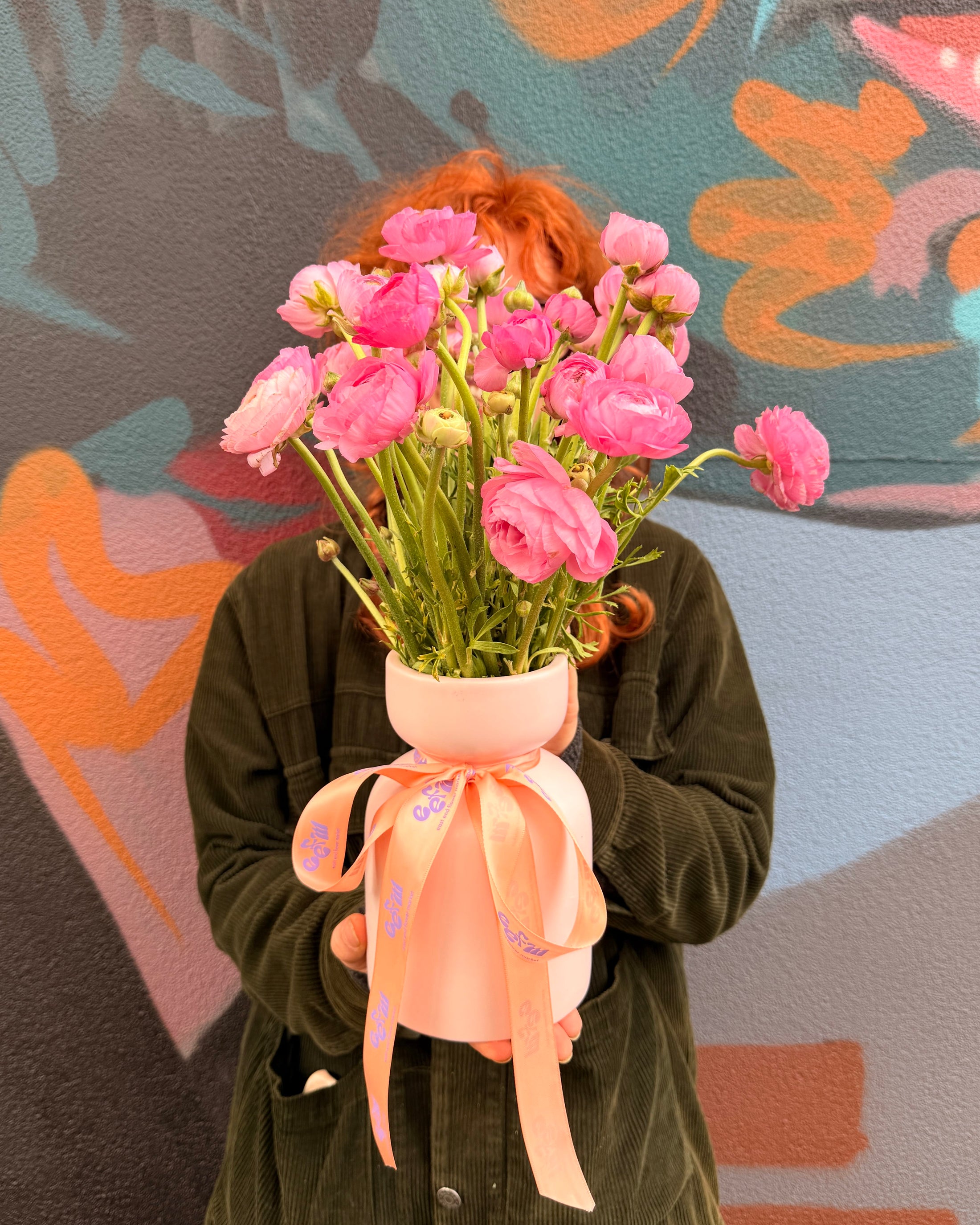 East End Flower Market Florist's Choice Ranunculus Vase