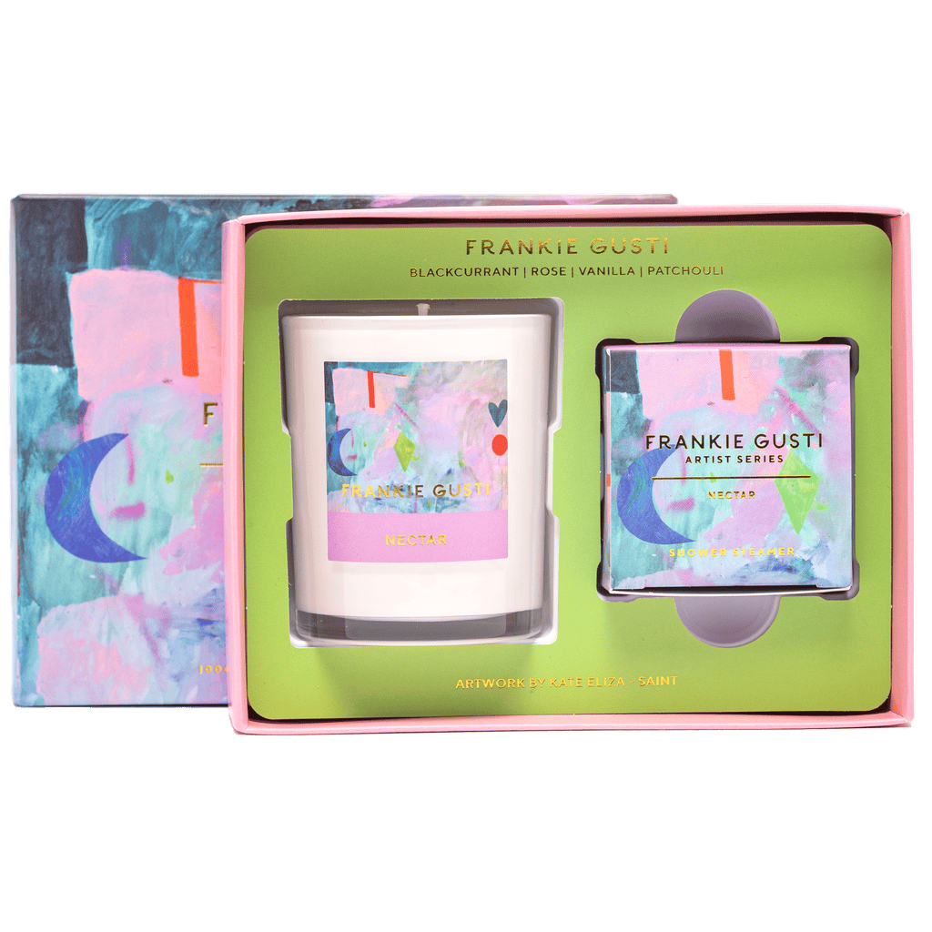 East End Flower Market Frankie Gusti Artist Series The Nectar Candle + Steamer Duo
