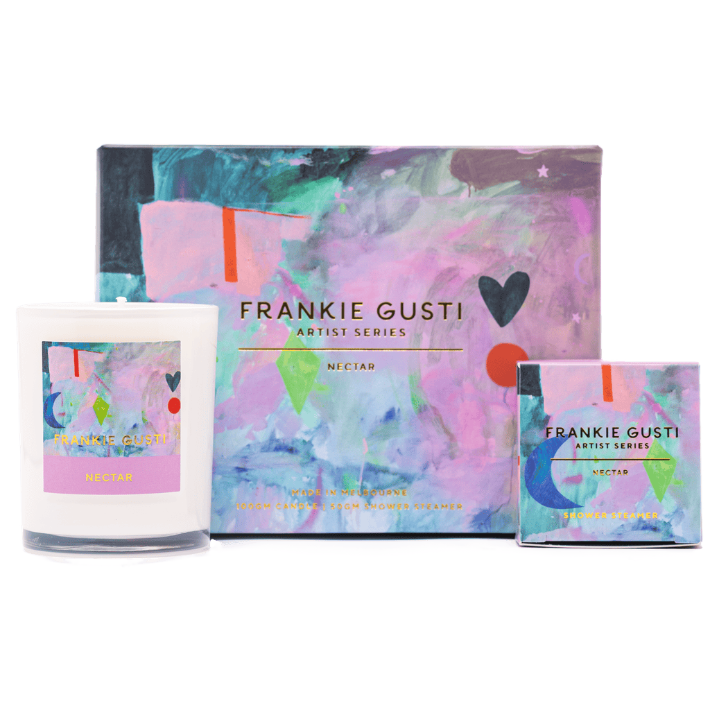 East End Flower Market Frankie Gusti Artist Series The Nectar Candle + Steamer Duo