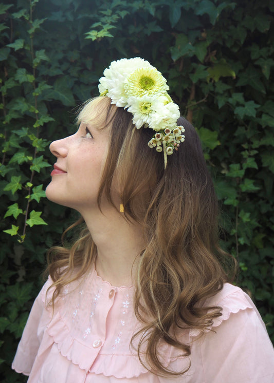 East End Flower Market Fresh Half Flower Crown