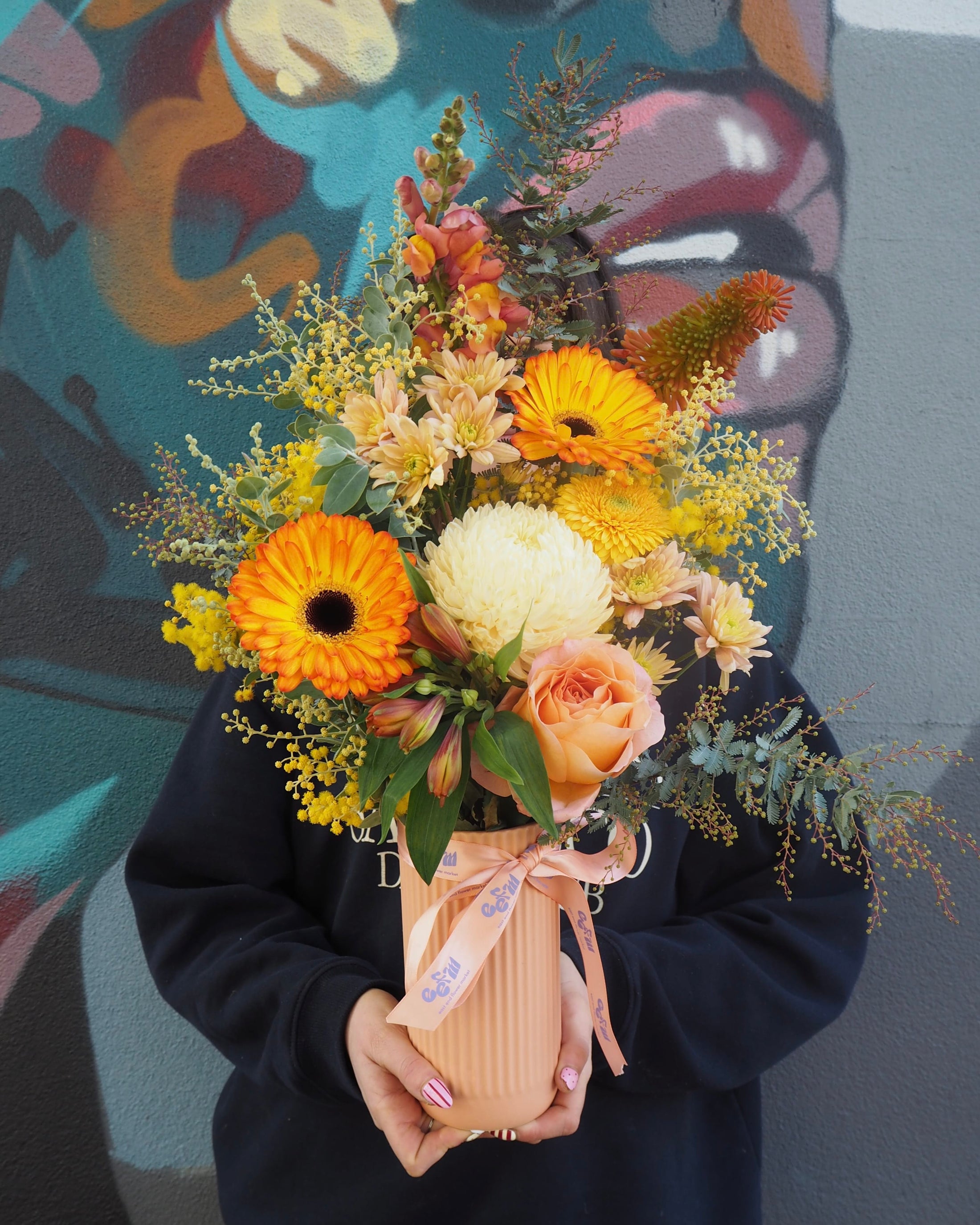 East End Flower Market Golden Hour Arrangement