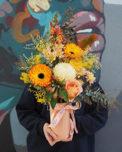 East End Flower Market Golden Hour Arrangement