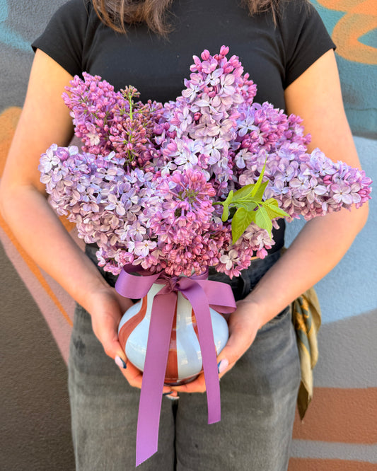 East End Flower Market Lilac Vase
