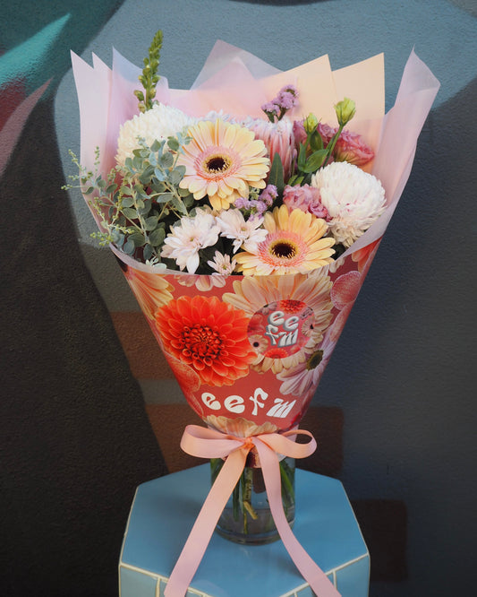 East End Flower Market Midi / Vase Pastel Florist Choice Bouquet