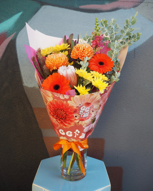 East End Flower Market Midi / Vase Vibrant Florist Choice Bouquet