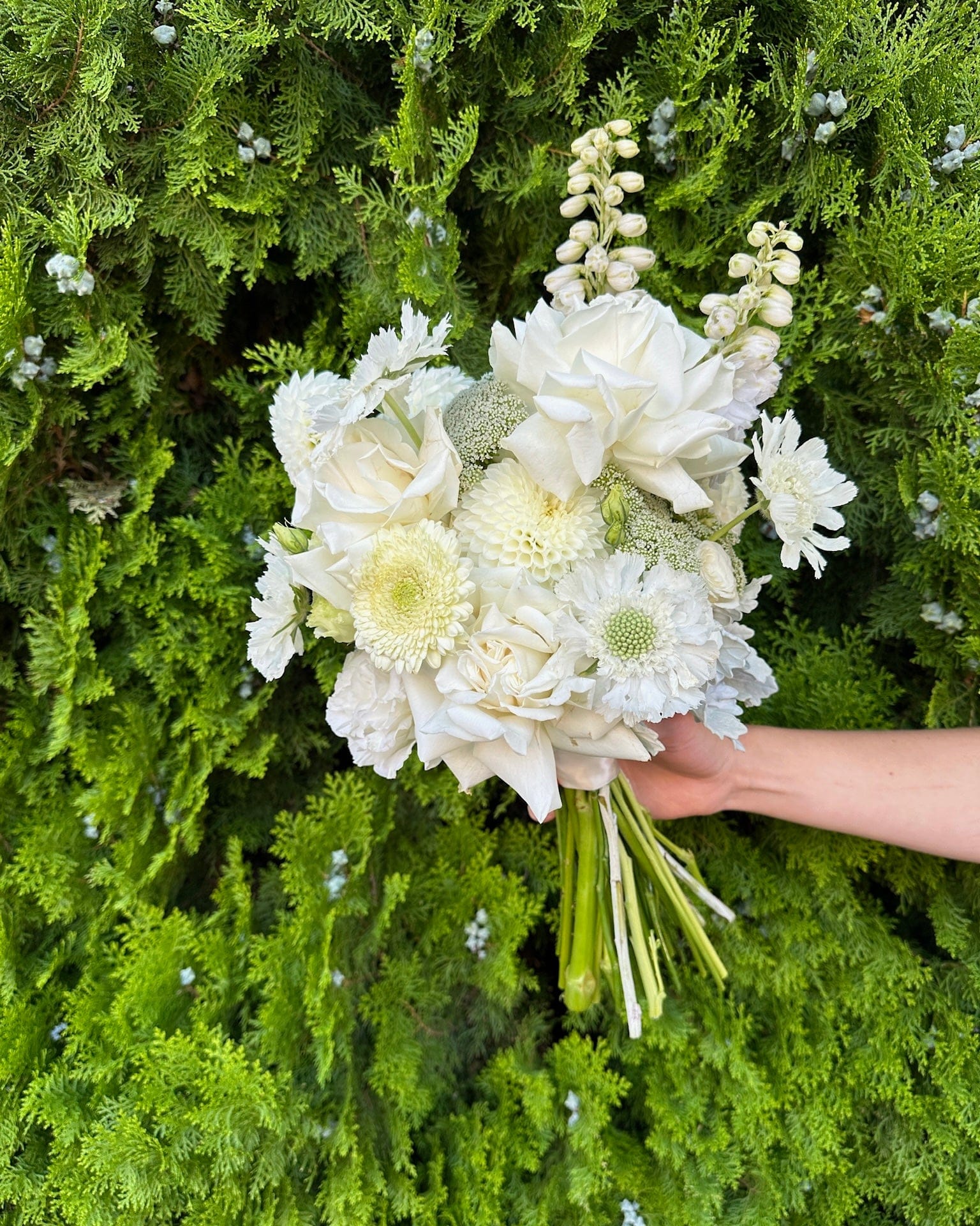East End Flower Market Neutral Elopement Bridal Bouquet