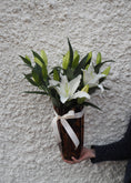 Load image into Gallery viewer, East End Flower Market Oriental Lily Vintage Vase
