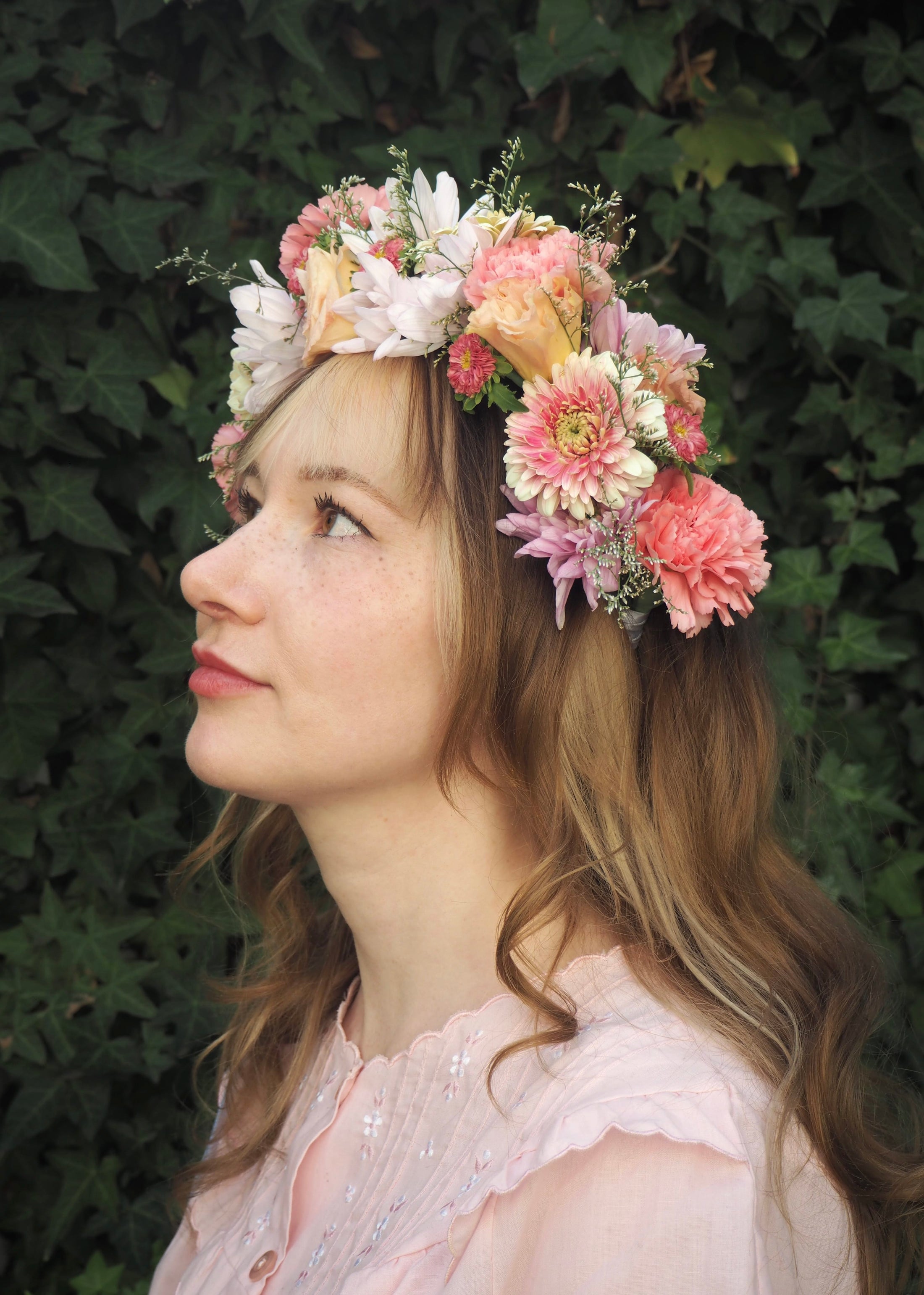 East End Flower Market Pastel Fresh Full Flower Crown
