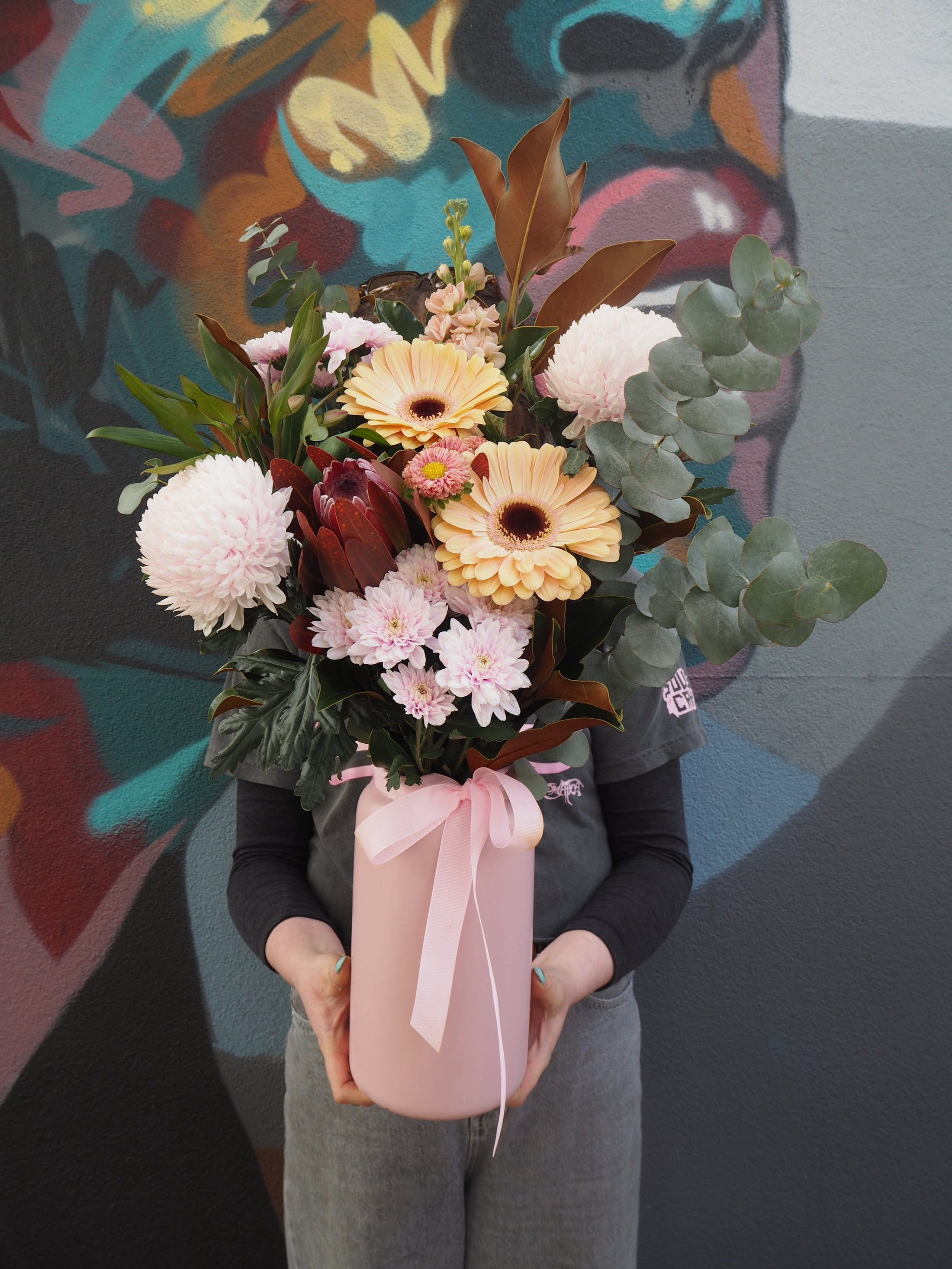 East End Flower Market Pastel Mezzara Arrangement