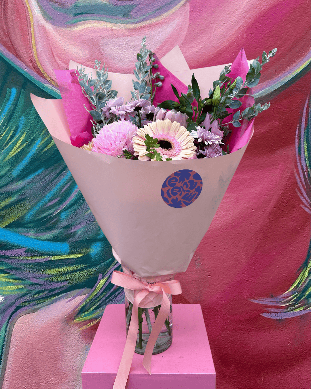 East End Flower Market Pastel / Vase Midi Florist Choice Bouquet