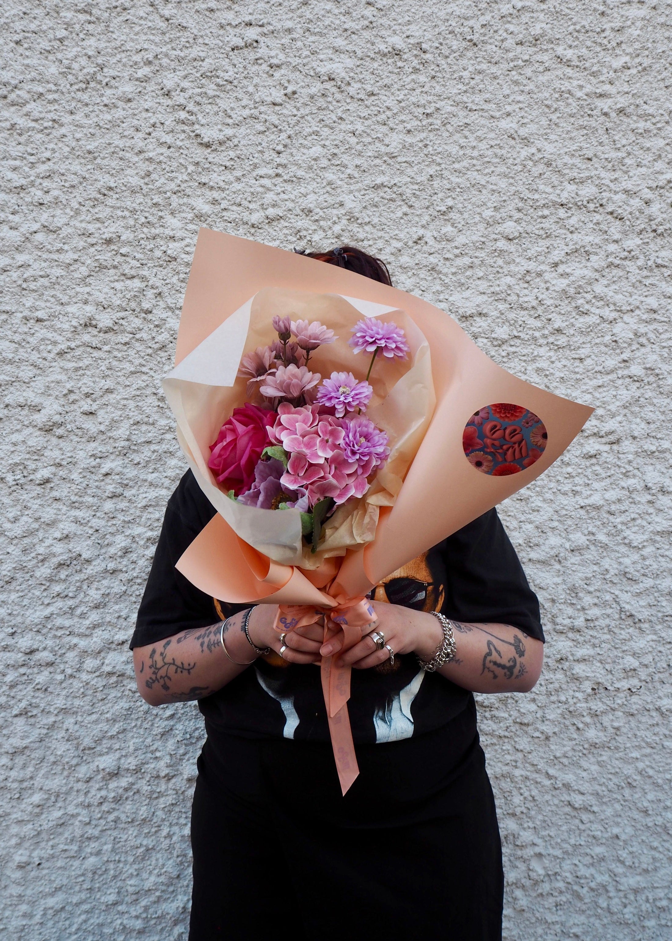 East End Flower Market Pink Petite Faux Bloom Bouquet