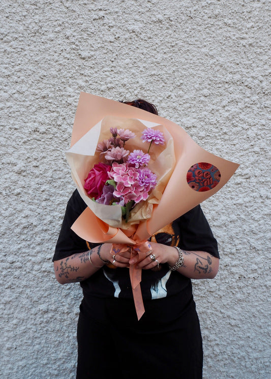 East End Flower Market Pink Petite Faux Bloom Bouquet