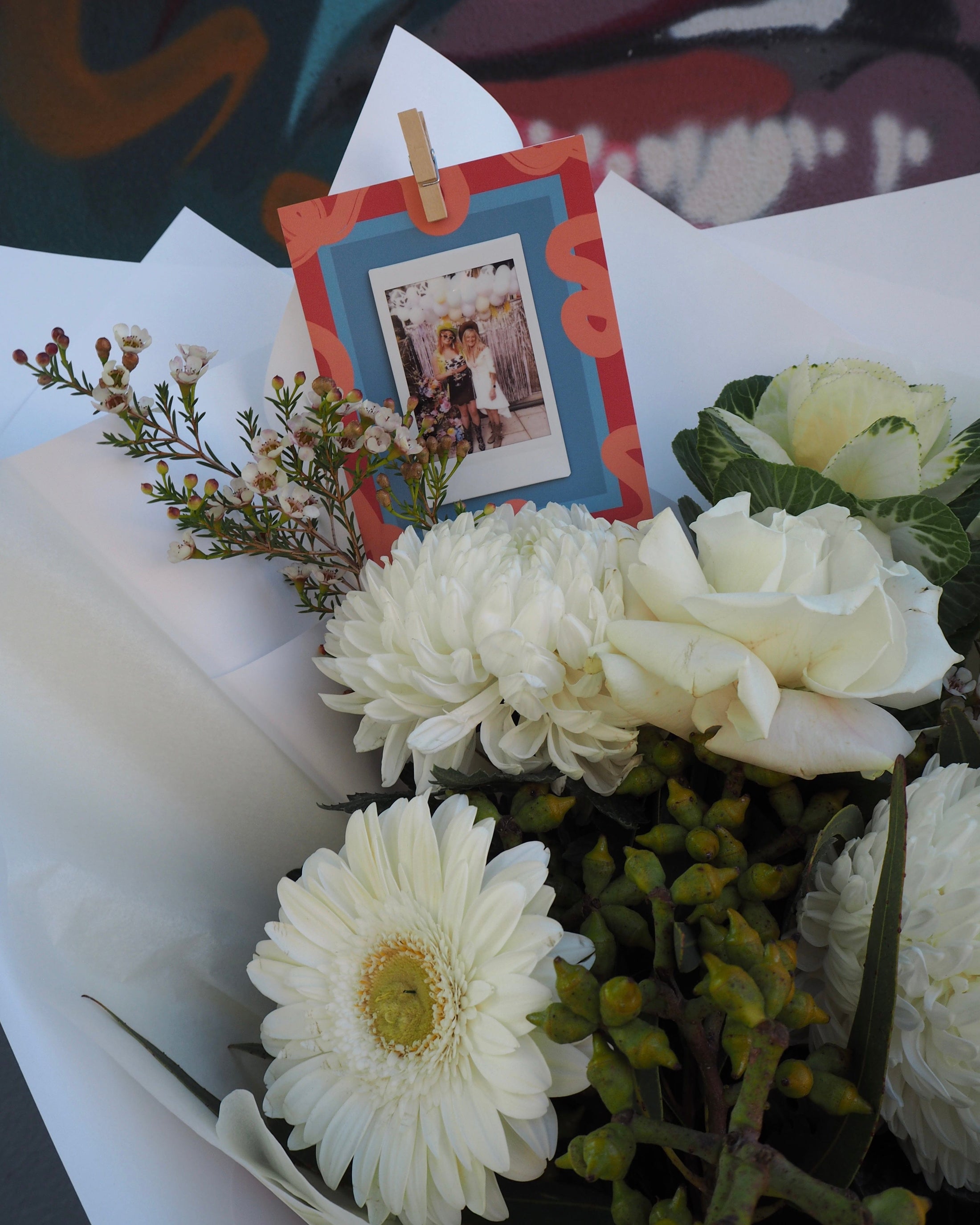 East End Flower Market Pollination Polaroid Bouquet